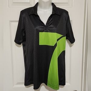 7-Eleven Polo No Button Women's Work Uniform Shirt Size Medium